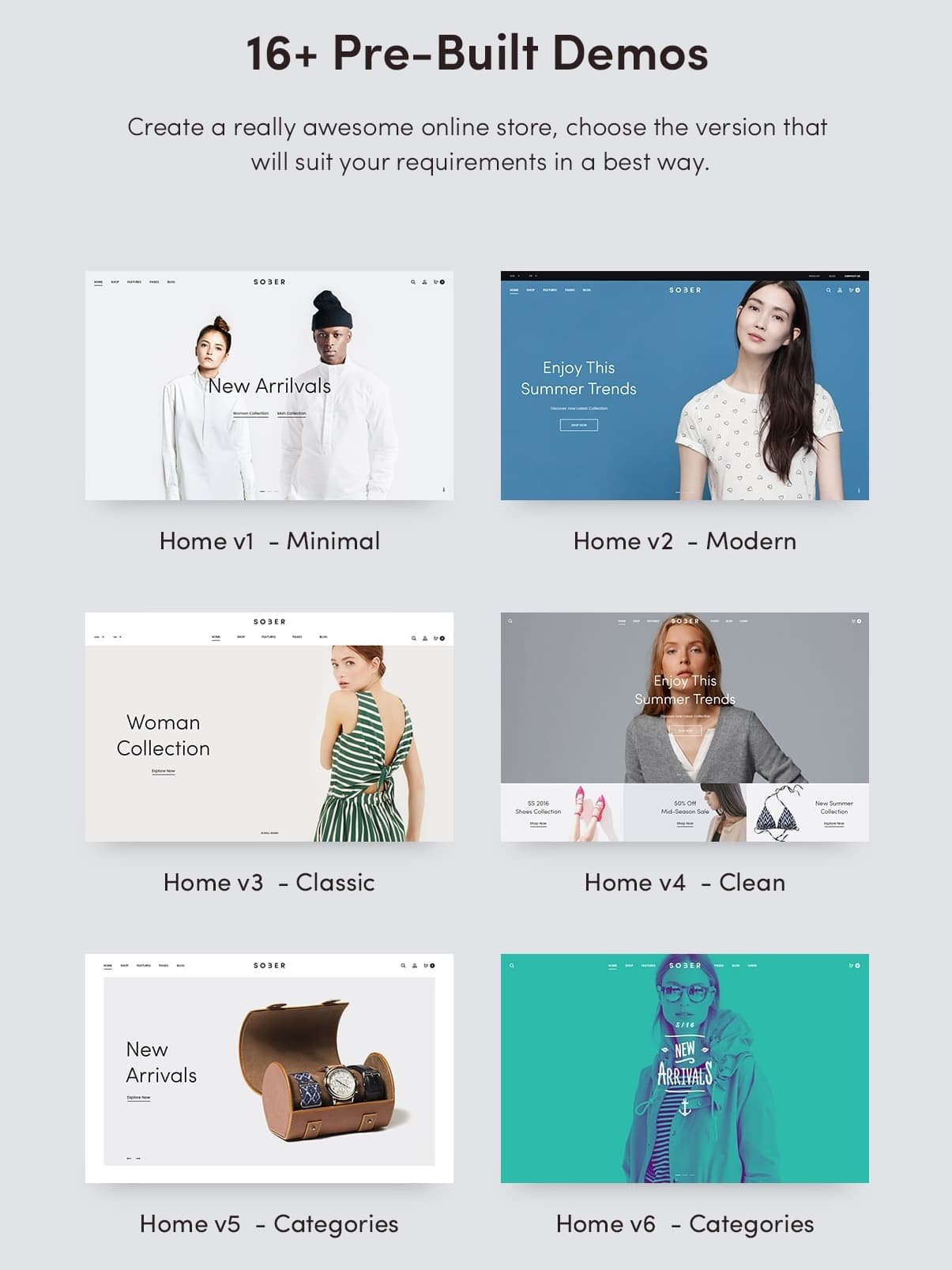 Sober 模板 v3.5.6 WordPress 电商主题