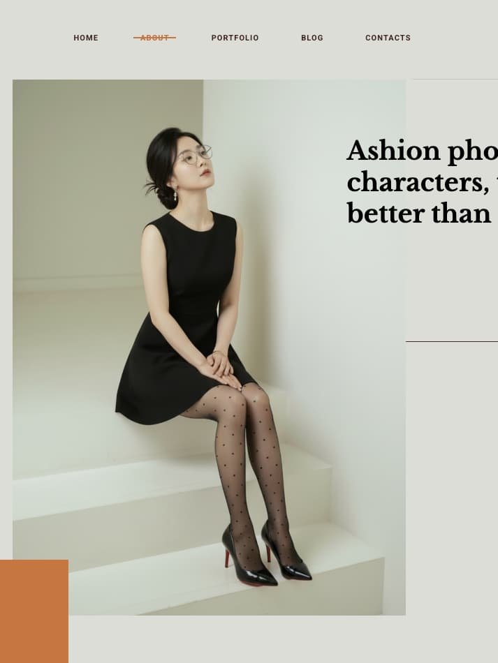 个人摄影师、商业摄影公司机构的网站模板