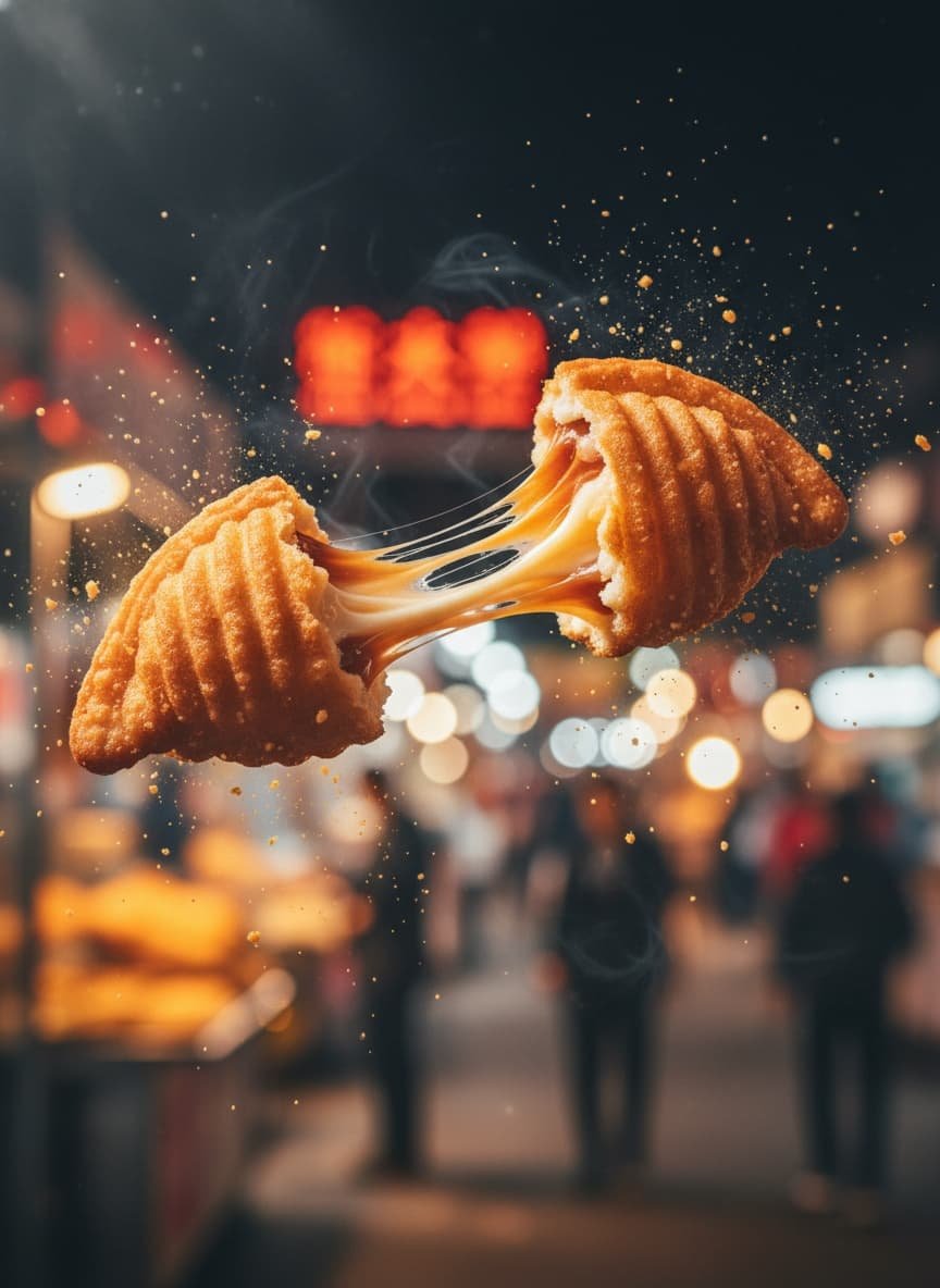 街头小吃，酥脆的甜点