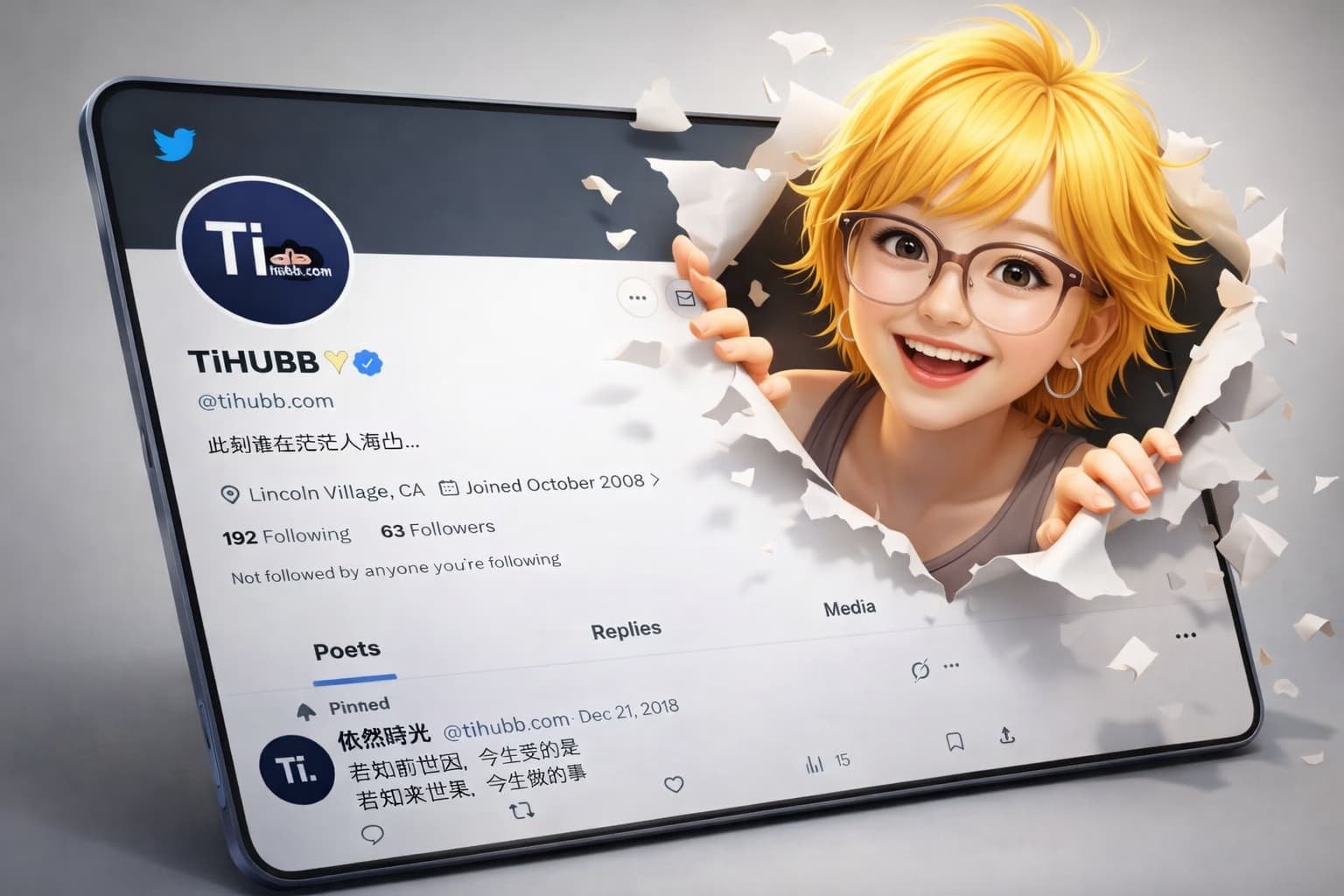 创意Twitter/X个人资料界面